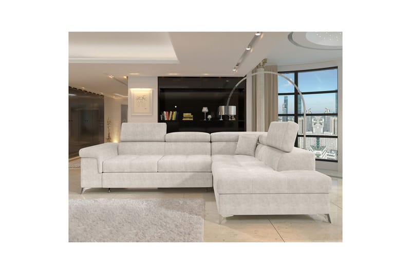 Seksjon Eltap Eridano 275x202x88 cm - Amore 01, Hvit, Høyre - Møbler - Sofaer - Sovesofaer