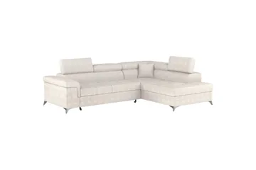 Seksjon Eltap Eridano 275x202x88 cm - Amore 01, Hvit, Høyre - Møbler - Sofaer - Sovesofaer