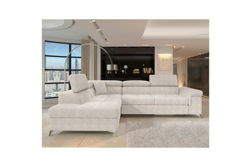 Seksjon Eltap Eridano 275x202x88 cm - Amore 01, Hvit, Venstre - Møbler - Sofaer - Sovesofaer