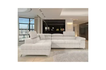 Seksjon Eltap Eridano 275x202x88 cm - Amore 01, Hvit, Venstre - Møbler - Sofaer - Sovesofaer