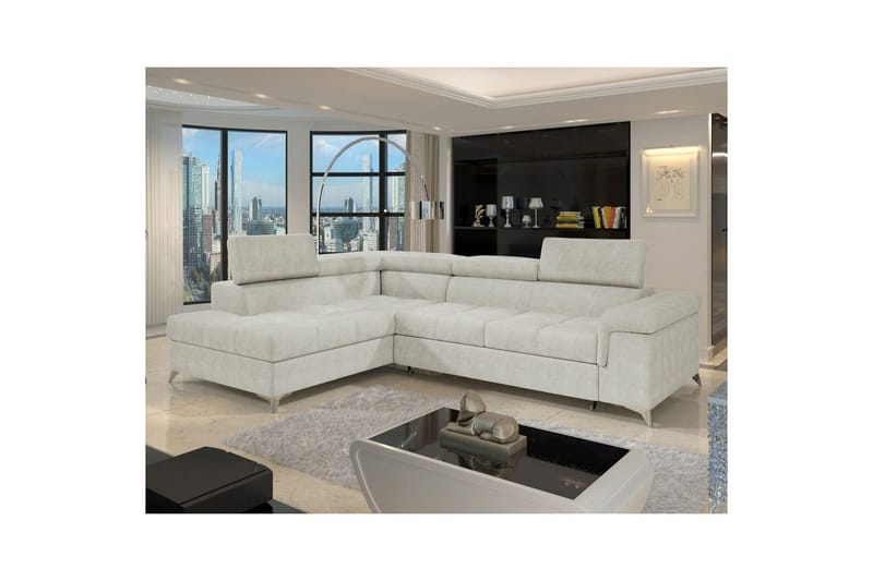 Seksjon Eltap Eridano 275x202x88 cm - Amore 01, Hvit, Venstre - Møbler - Sofaer - Sovesofaer
