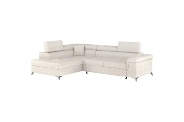 Seksjon Eltap Eridano 275x202x88 cm - Amore 01, Hvit, Venstre - Møbler - Sofaer - Sovesofaer