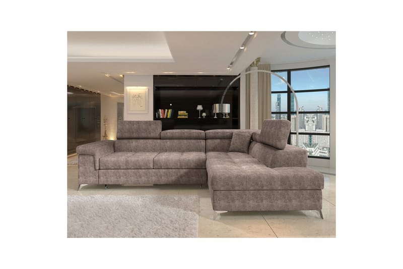 Seksjon Eltap Eridano 275x202x88 cm - Amore 20, Mørk Beige, Høyre - Møbler - Sofaer - Sovesofaer