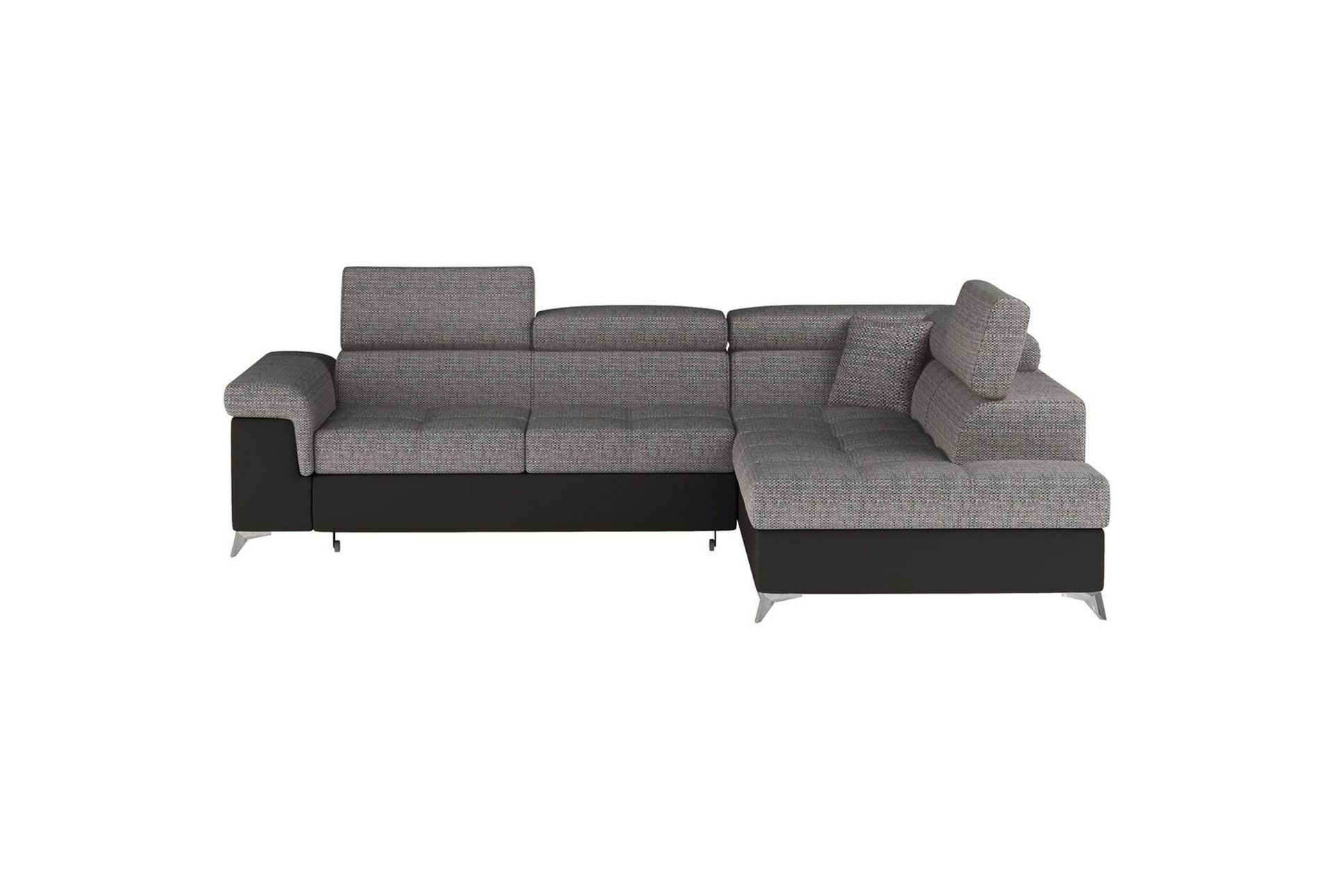 Seksjon Eltap Eridano 275x202x88 cm - Berlin 01, Soft 11, Grå, Svart, Høyre