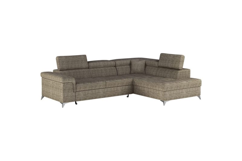 Seksjon Eltap Eridano 275x202x88 cm - Berlin 03, Beige, Høyre - Møbler - Sofaer - Sovesofaer