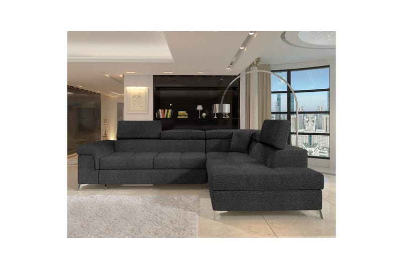 Seksjon Eltap Eridano 275x202x88 cm - Inari 96, Mørk Grå, Høyre - Møbler - Sofaer - Sovesofaer