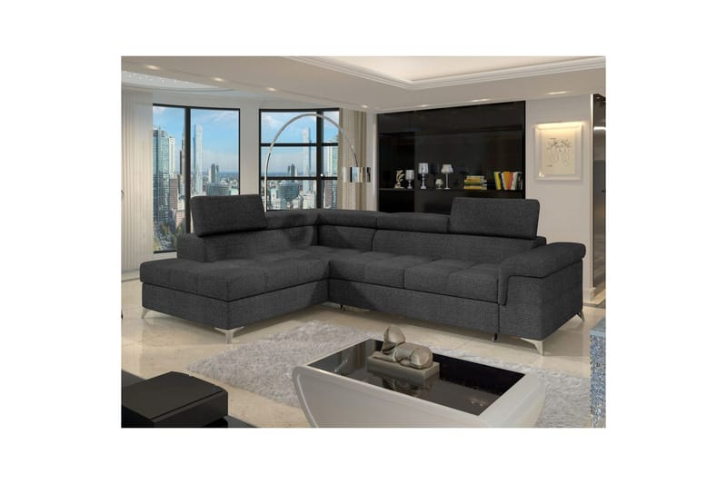 Seksjon Eltap Eridano 275x202x88 cm - Inari 96, Mørk Grå, Venstre - Møbler - Sofaer - Sovesofaer