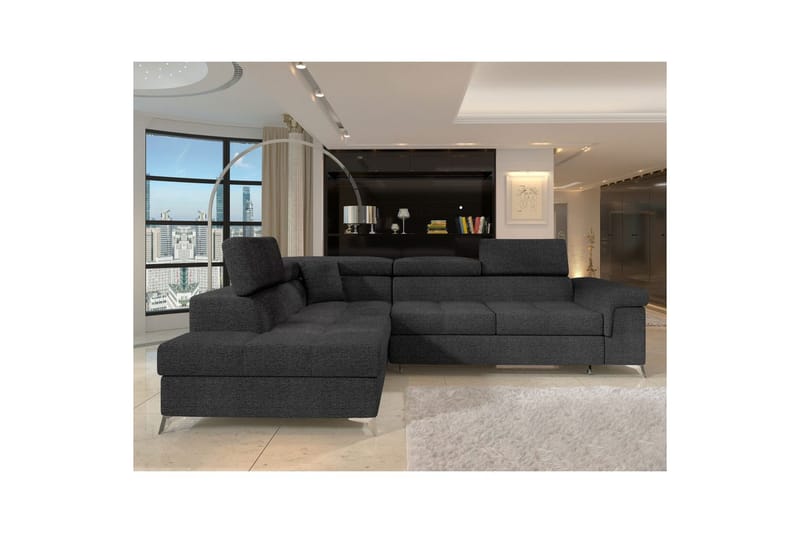 Seksjon Eltap Eridano 275x202x88 cm - Inari 96, Mørk Grå, Venstre - Møbler - Sofaer - Sovesofaer
