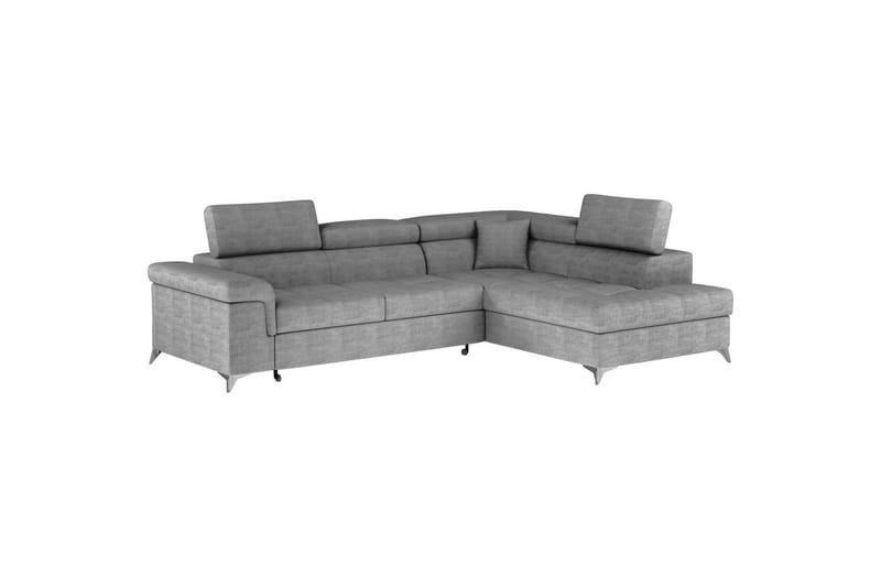 Seksjon Eltap Eridano 275x202x88 cm - Manhattan 03, Lys Grå, Høyre - Møbler - Sofaer - Sovesofaer