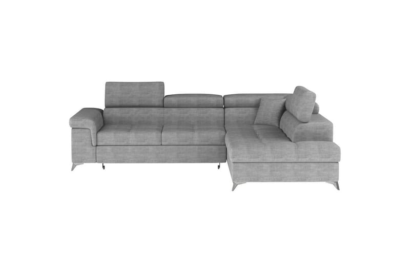 Seksjon Eltap Eridano 275x202x88 cm - Manhattan 03, Lys Grå, Høyre - Møbler - Sofaer - Sovesofaer