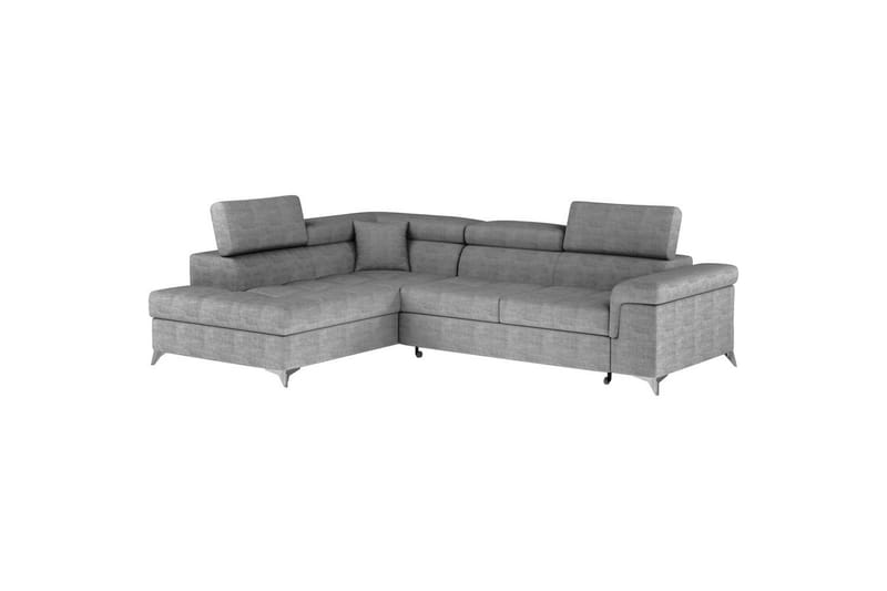 Seksjon Eltap Eridano 275x202x88 cm - Manhattan 03, Lys Grå, Venstre - Møbler - Sofaer - Sovesofaer