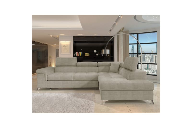 Seksjon Eltap Eridano 275x202x88 cm - Manhattan 20, Mørk Beige, Høyre - Møbler - Sofaer - Sovesofaer