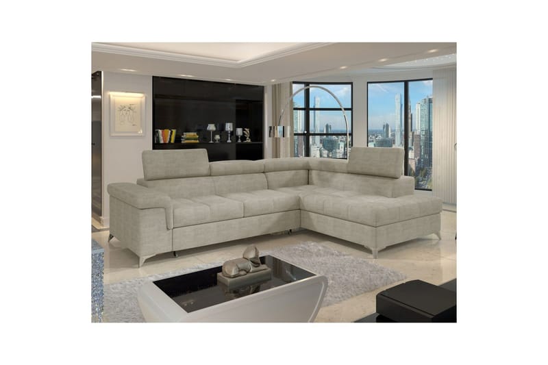 Seksjon Eltap Eridano 275x202x88 cm - Manhattan 20, Mørk Beige, Høyre - Møbler - Sofaer - Sovesofaer