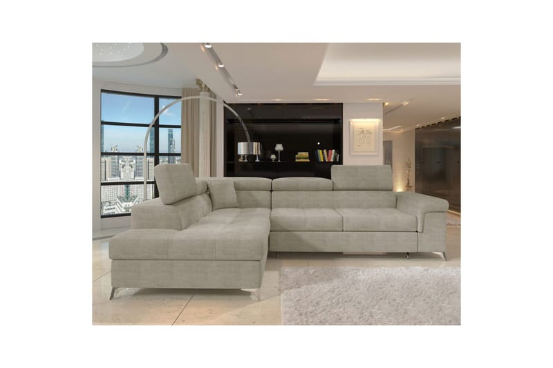 Seksjon Eltap Eridano 275x202x88 cm - Manhattan 20, Mørk Beige, Venstre - Møbler - Sofaer - Sovesofaer