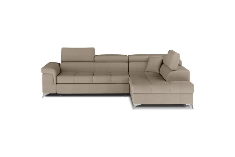 Seksjon Eltap Eridano 275x202x88 cm - Monolith 09, Mørk Beige, Høyre - Møbler - Sofaer - Sovesofaer