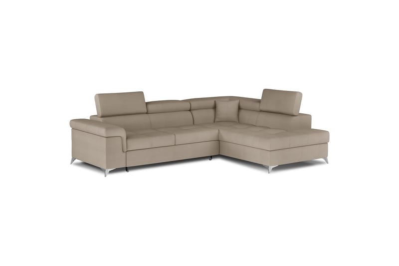 Seksjon Eltap Eridano 275x202x88 cm - Monolith 09, Mørk Beige, Høyre - Møbler - Sofaer - Sovesofaer