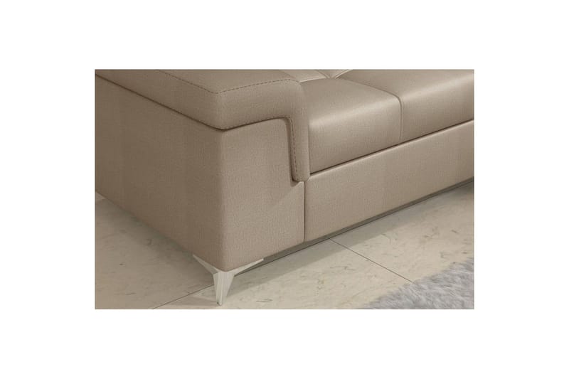 Seksjon Eltap Eridano 275x202x88 cm - Monolith 09, Mørk Beige, Venstre - Møbler - Sofaer - Sovesofaer