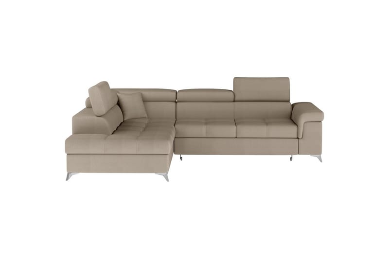 Seksjon Eltap Eridano 275x202x88 cm - Monolith 09, Mørk Beige, Venstre - Møbler - Sofaer - Sovesofaer
