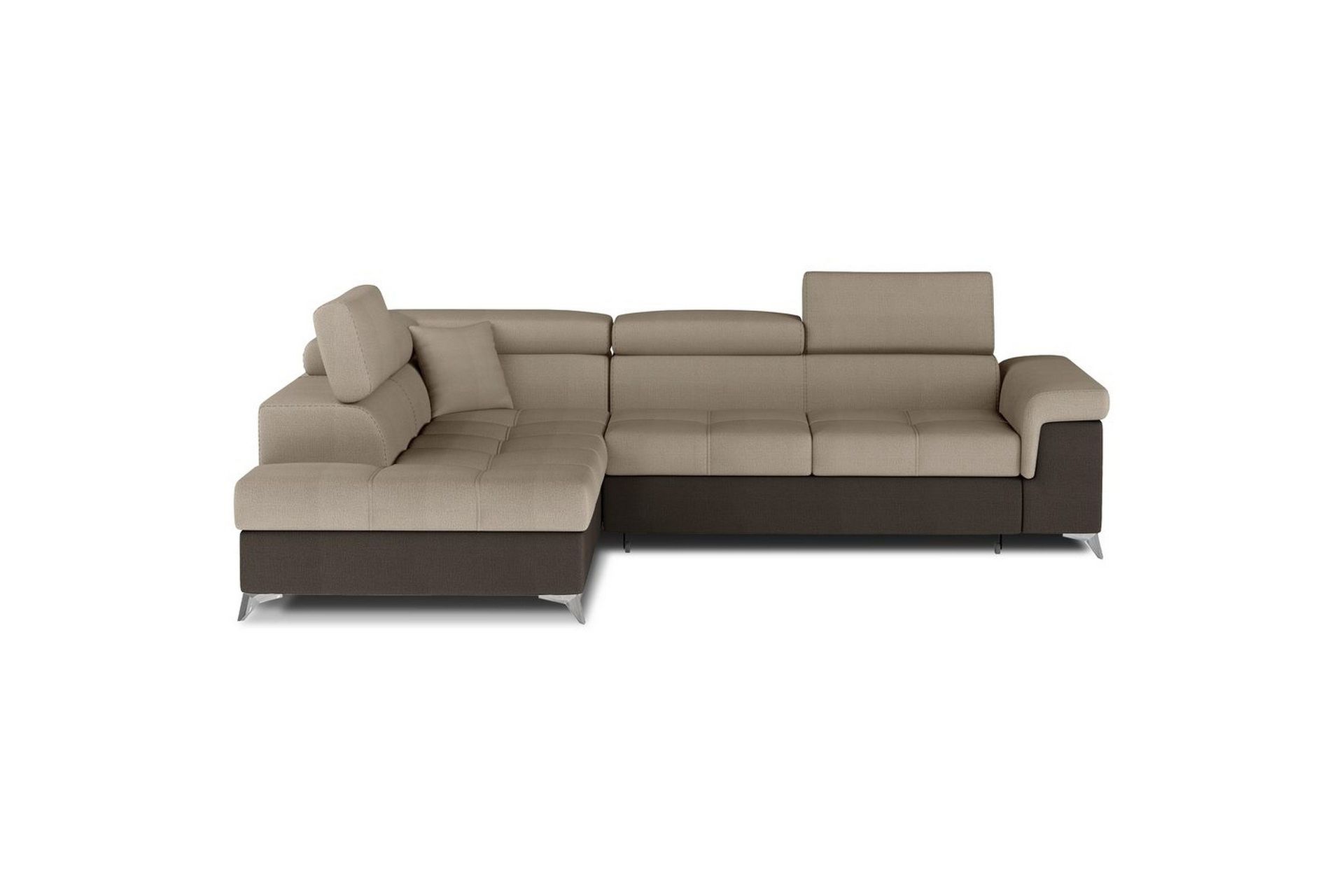 Seksjon Eltap Eridano 275x202x88 cm - Monolith 09, Monolith 29, Mørk Beige, Brun, Høyre