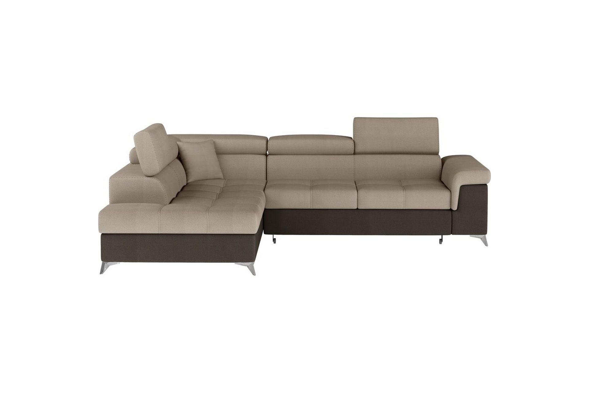 Seksjon Eltap Eridano 275x202x88 cm - Monolith 09, Monolith 29, Mørk Beige, Brun, Venstre