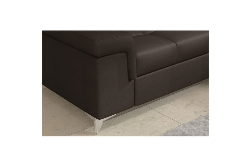 Seksjon Eltap Eridano 275x202x88 cm - Monolith 29, Mørk Brun, Høyre - Møbler - Sofaer - Sovesofaer