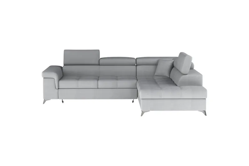 Seksjon Eltap Eridano 275x202x88 cm - Monolith 84, Lys Grå, Høyre - Møbler - Sofaer - Sovesofaer