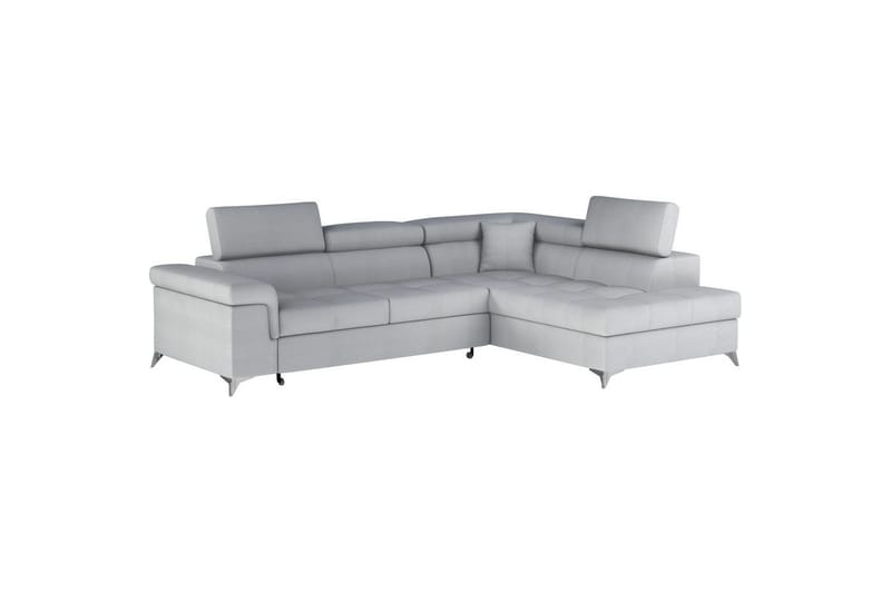 Seksjon Eltap Eridano 275x202x88 cm - Monolith 84, Lys Grå, Høyre - Møbler - Sofaer - Sovesofaer