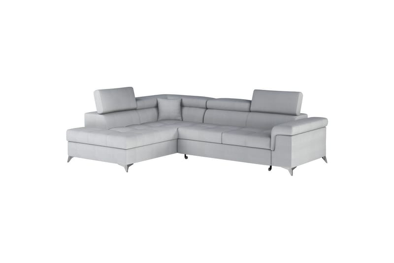 Seksjon Eltap Eridano 275x202x88 cm - Monolith 84, Lys Grå, Venstre - Møbler - Sofaer - Sovesofaer