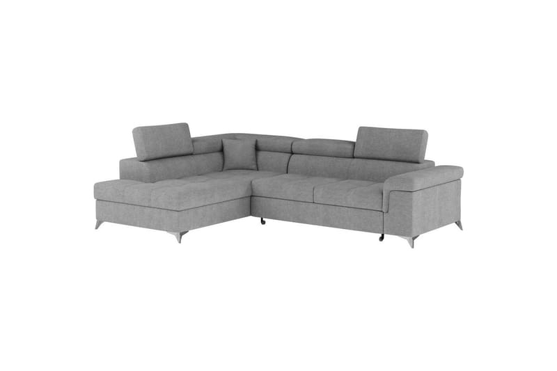 Seksjon Eltap Eridano 275x202x88 cm - Raquel 04 Grå, Venstre - Møbler - Sofaer - Sovesofaer