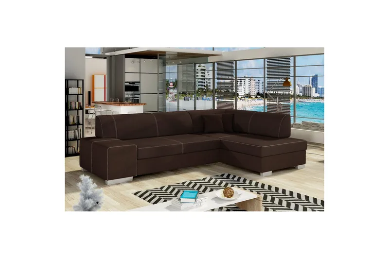 Seksjon Eltap Fabio 268x167x73 cm - Sawana 26, Høyre - Møbler - Sofaer - Sovesofaer