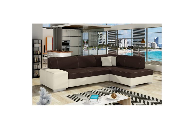 Seksjon Eltap Fabio 268x167x73 cm - Sawana 26, Soft 33, Høyre - Møbler - Sofaer - Sovesofaer