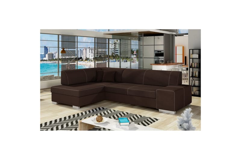Seksjon Eltap Fabio 268x167x73 cm - Sawana 26, Venstre - Møbler - Sofaer - Sovesofaer