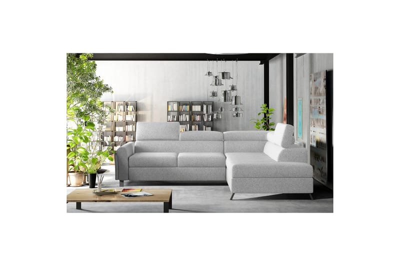 Seksjon Eltap Kairos 265x200x92 cm - Grande 81, Grå, Høyre - Møbler - Sofaer - Sovesofaer