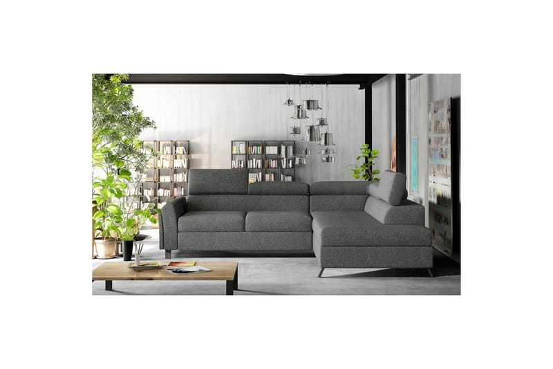 Seksjon Eltap Kairos 265x200x92 cm - Inari 96, Mørk grå, Høyre - Møbler - Sofaer - Sovesofaer