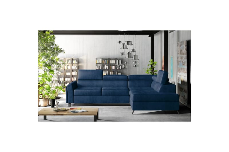 Seksjon Eltap Kairos 265x200x92 cm - Monolith 77, Blå, Høyre - Møbler - Sofaer - Sovesofaer