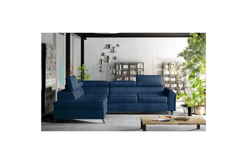 Seksjon Eltap Kairos 265x200x92 cm - Monolith 77, Blå, Venstre - Møbler - Sofaer - Sovesofaer
