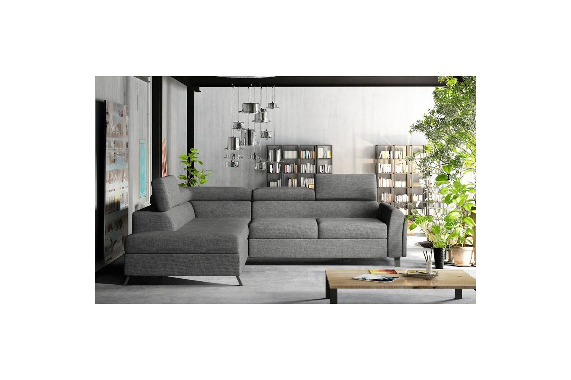 Seksjon Eltap Kairos 265x200x92 cm - Sawana 05, Grå, Venstre