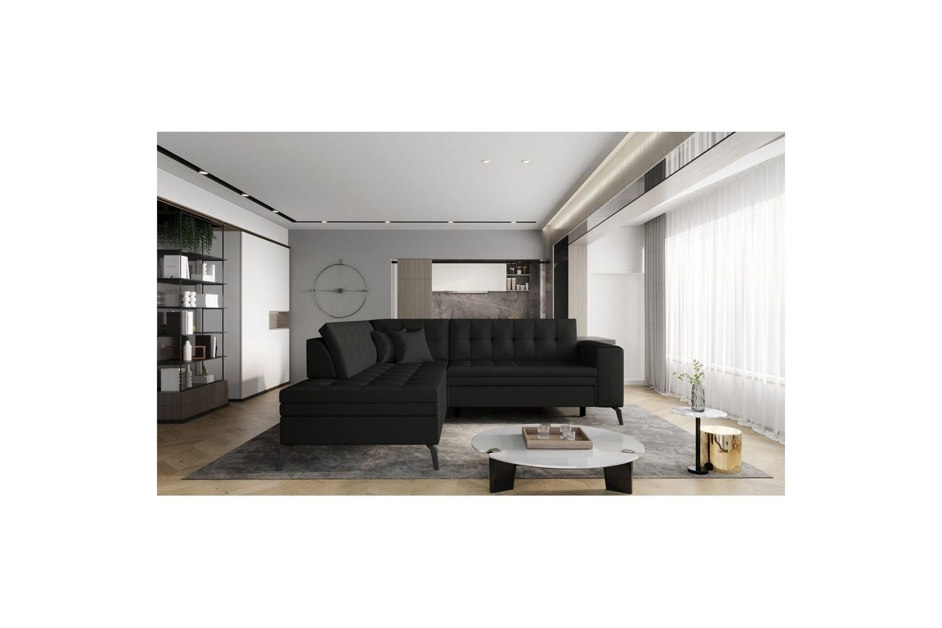 Seksjon Eltap Lanvin 260x210x93 cm - Softis 11, Venstre