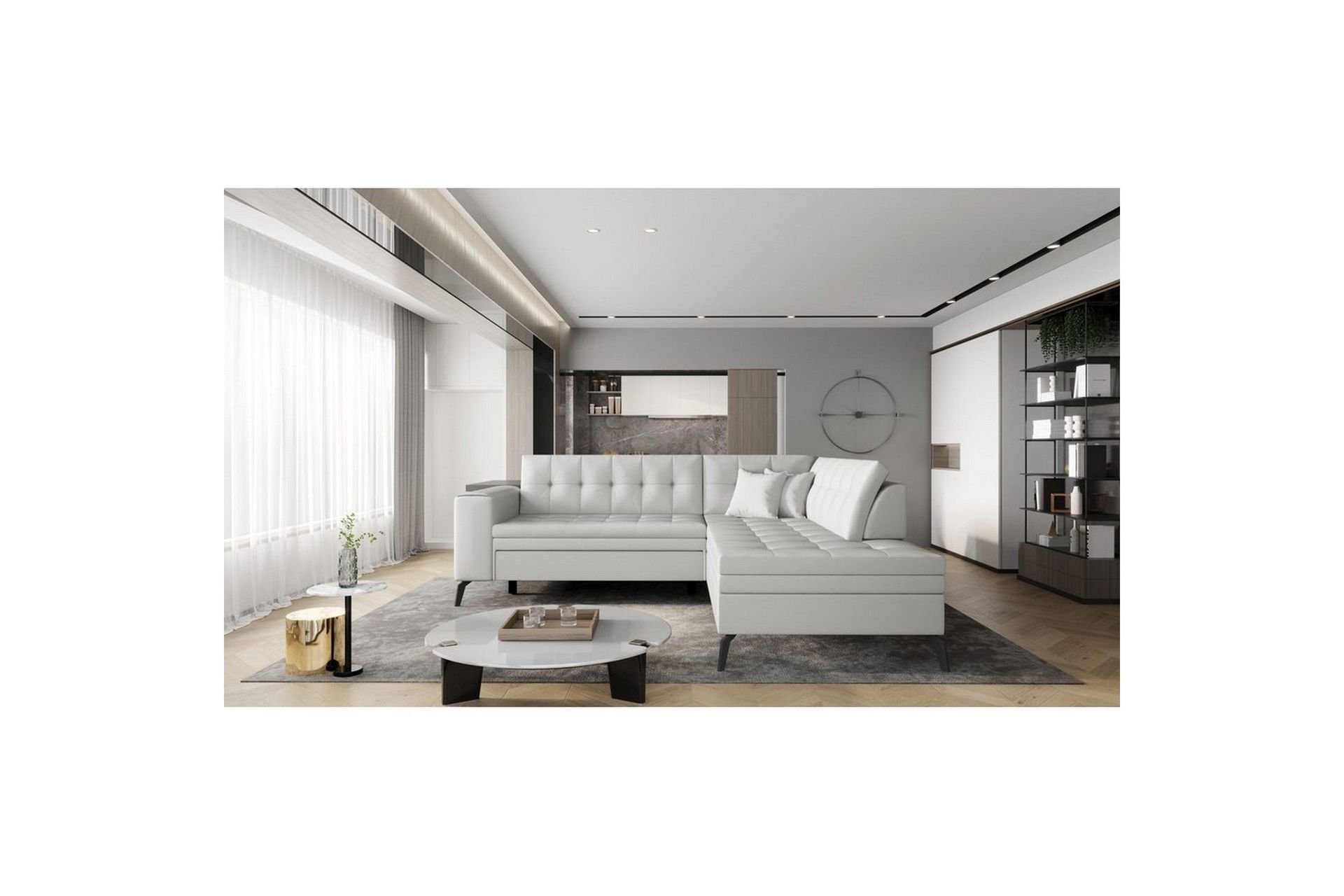 Seksjon Eltap Lanvin 260x210x93 cm - Softis 17, Høyre