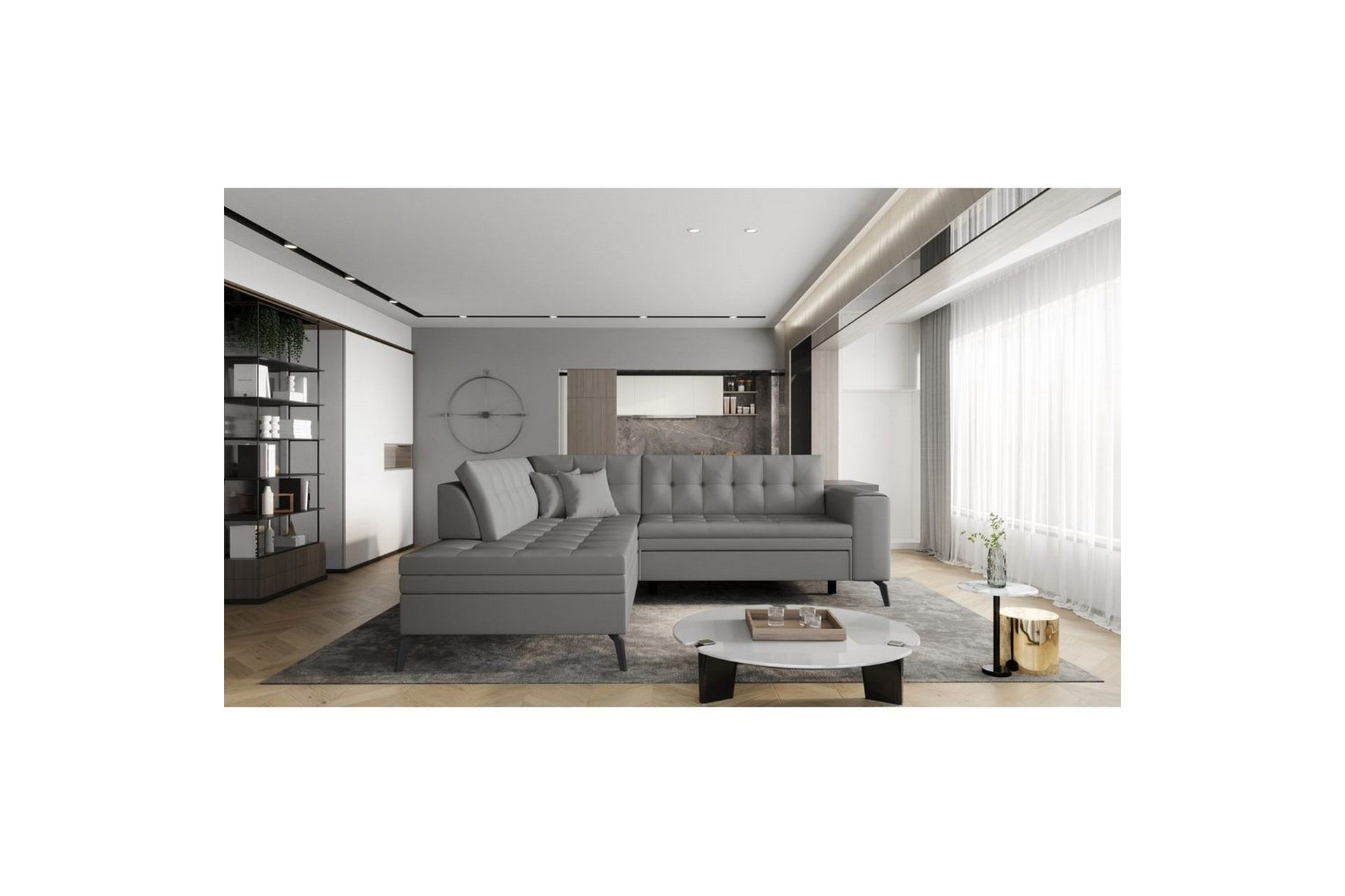 Seksjon Eltap Lanvin 260x210x93 cm - Softis 29, Venstre