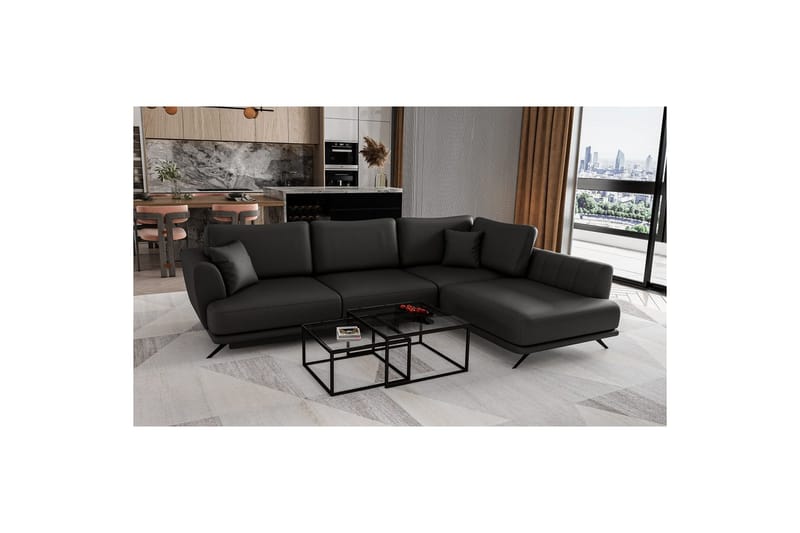 Seksjon Eltap Larde 286x191x90 cm - Softis 11, Høyre - Møbler - Sofaer - Sovesofaer