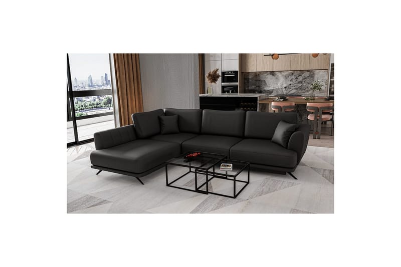 Seksjon Eltap Larde 286x191x90 cm - Softis 11, Venstre - Møbler - Sofaer - Sovesofaer