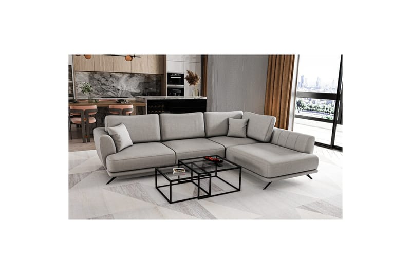 Seksjon Eltap Larde 286x191x90 cm - Sola 4, Høyre - Møbler - Sofaer - Sovesofaer