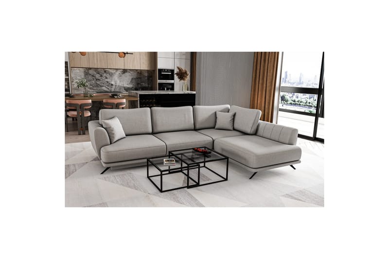Seksjon Eltap Larde 286x191x90 cm - Sola 4, Høyre - Møbler - Sofaer - Sovesofaer