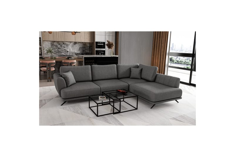 Seksjon Eltap Larde 286x191x90 cm - Sola 6, Høyre - Møbler - Sofaer - Sovesofaer