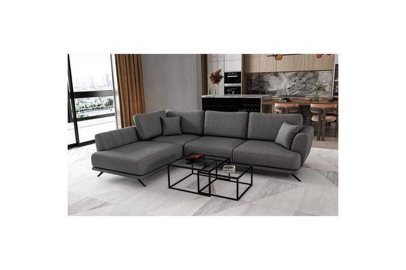 Seksjon Eltap Larde 286x191x90 cm - Sola 6, Venstre - Møbler - Sofaer - Sovesofaer