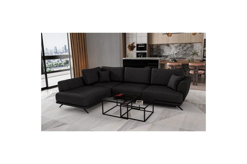 Seksjon Eltap Larde 286x191x90 cm - Vero 10, Venstre - Møbler - Sofaer - Sovesofaer
