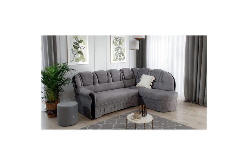 Seksjon Eltap Lord 243x180x112 cm - Dora 21, Beige, Høyre - Møbler - Sofaer - Sovesofaer