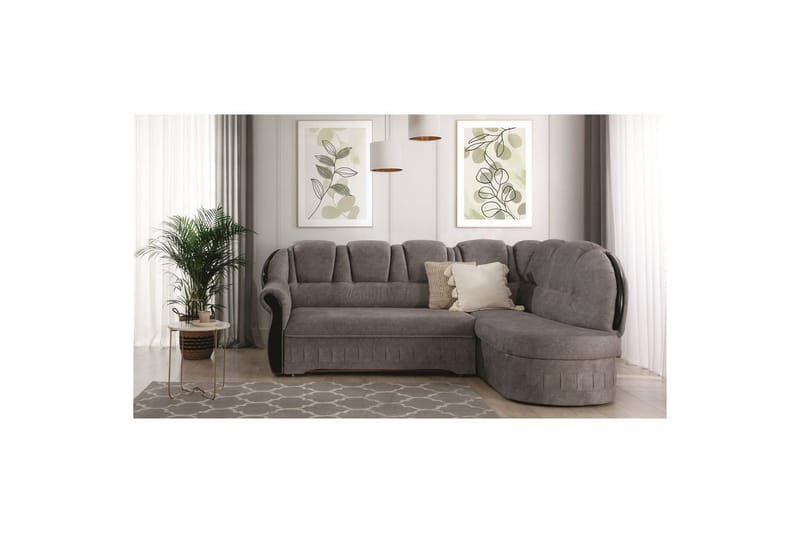 Seksjon Eltap Lord 243x180x112 cm - Dora 21, Beige, Høyre - Møbler - Sofaer - Sovesofaer