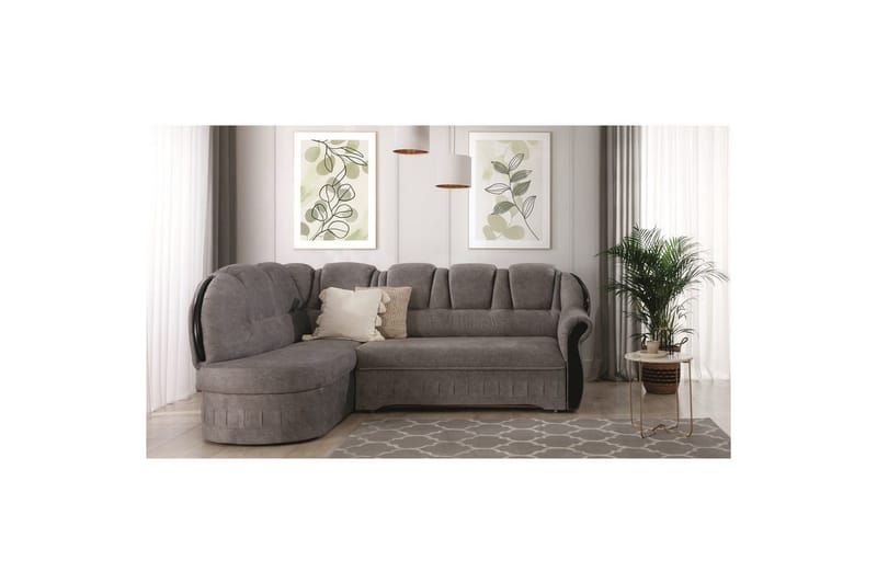 Seksjon Eltap Lord 243x180x112 cm - Dora 21, Beige, Venstre - Møbler - Sofaer - Sovesofaer